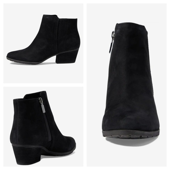 Blondo Womens Valli 2.0 Black Suede Waterproof Zip Ankle Booties Size 7.5 M - Picture 3 of 12